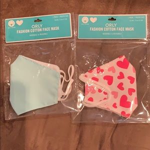 2 youth size cotton face masks